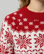 Women's Sweater Soft Knit Festive Snowflake