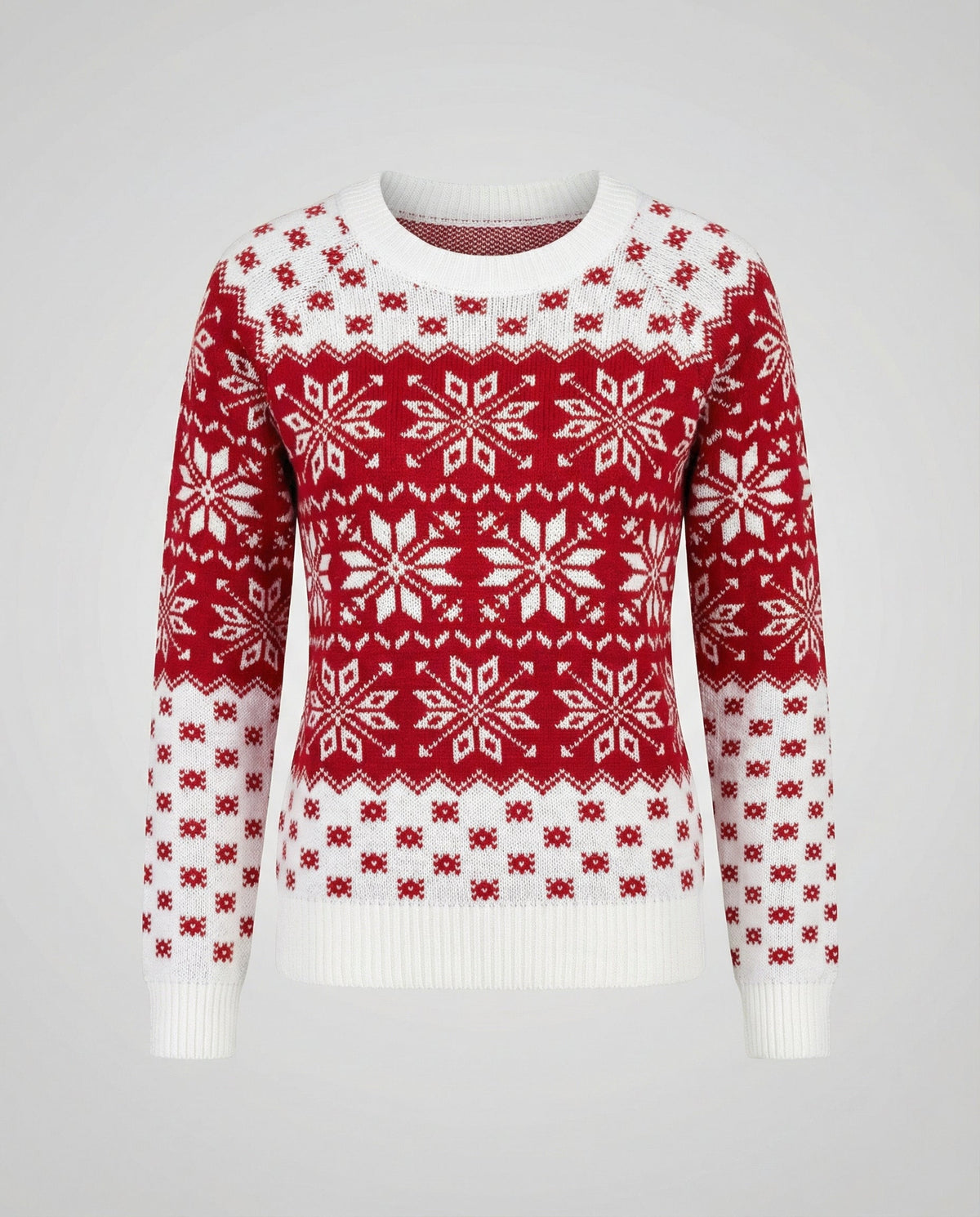 Women's Sweater Soft Knit Festive Snowflake