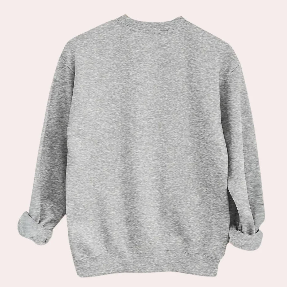 Women's Sweatshirt Halloween Print Comfort Fit Polyester Cotton