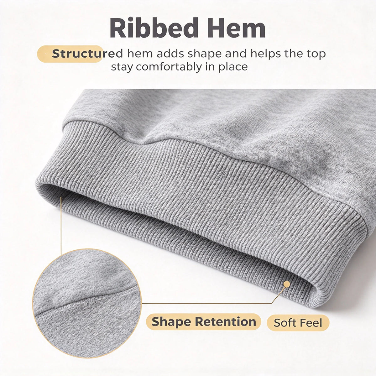 Women's Sweatshirt Lightweight Knit Notched V-Neck Ribbed Cuffs
