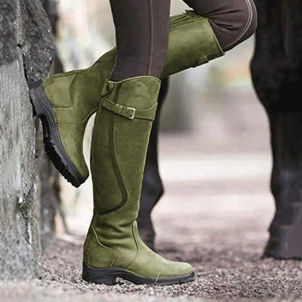 Women's Tall Boots Water-Resistant Moisture-Wicking Insole Rubber Traction