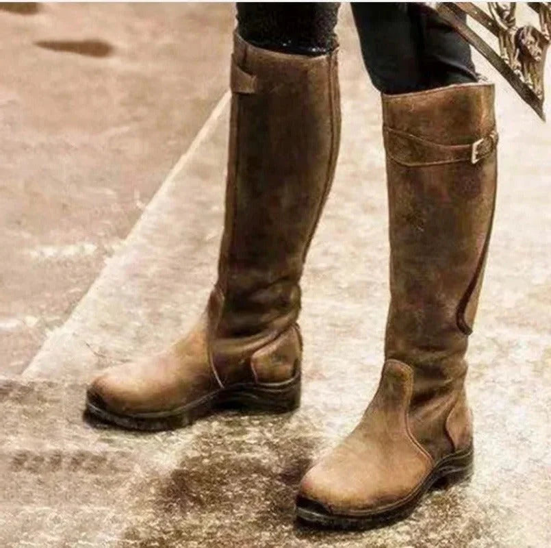 Women's Tall Boots Water-Resistant Moisture-Wicking Insole Rubber Traction