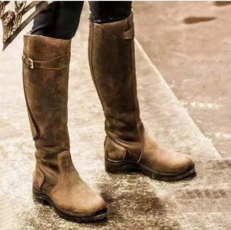 Women's Tall Boots Water-Resistant Moisture-Wicking Insole Rubber Traction