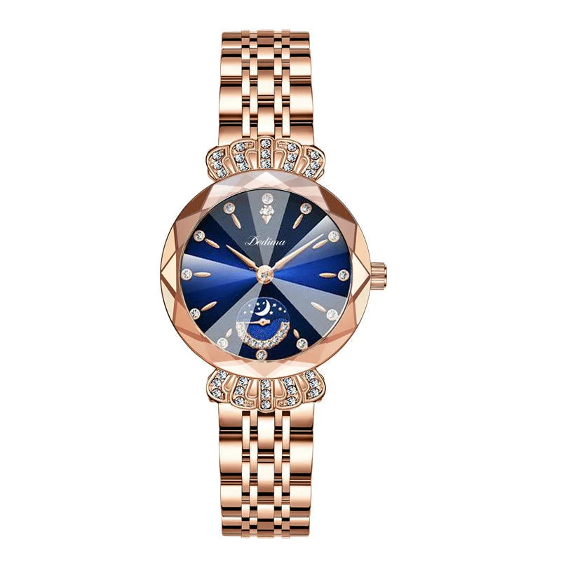 Women's Watch Stainless Steel Celestial Dial Quartz Movement