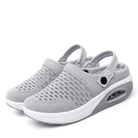 Women's Wedge Walking Shoes Posture Support & Shock-Absorbing Wedge