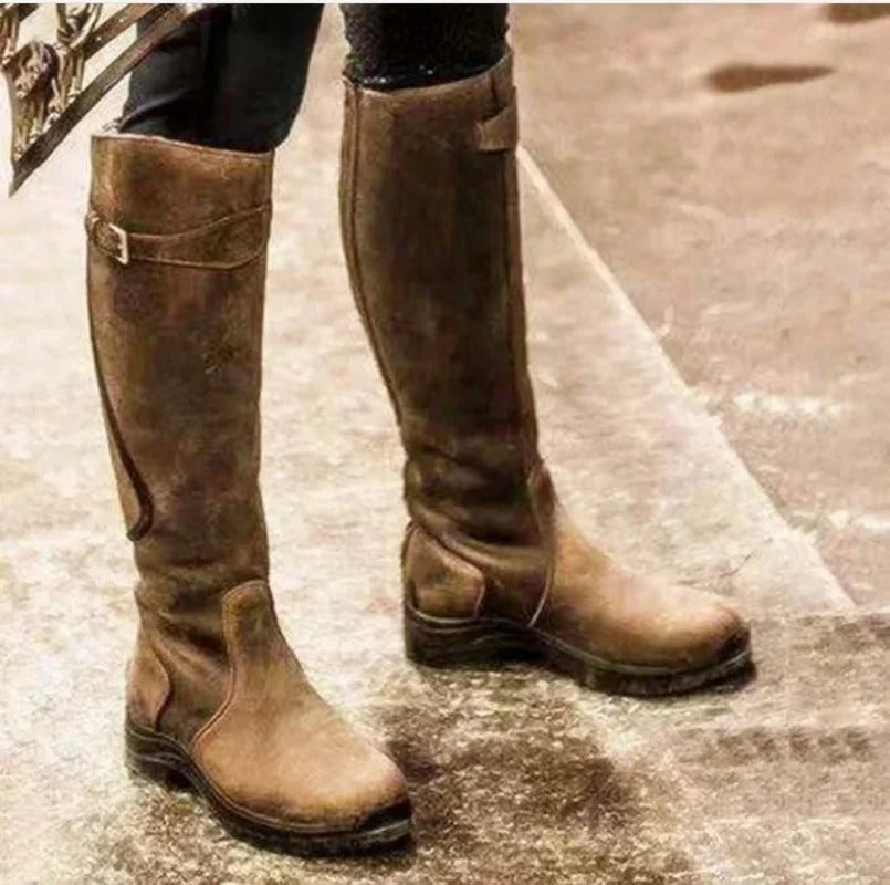 Women's Winter Boots Waterproof Leather Anti-Slip Gel Sole
