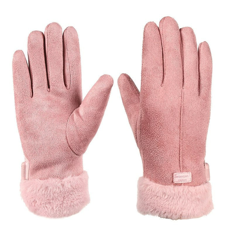Women's Winter Gloves Wool Lined Touchscreen Windproof & Water-Repellent