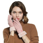 Women's Winter Gloves Wool Lined Touchscreen Windproof & Water-Repellent