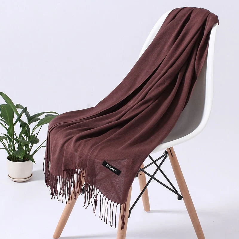 Women's Winter Scarf Soft Silky Polyester Lightweight