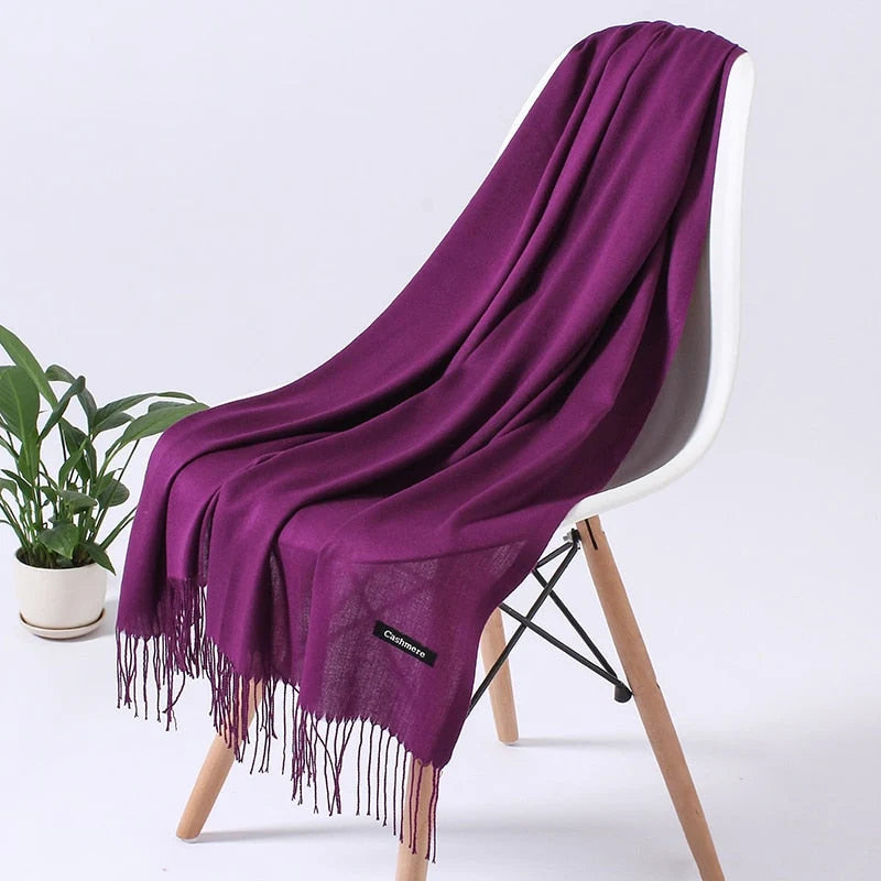 Women's Winter Scarf Soft Silky Polyester Lightweight