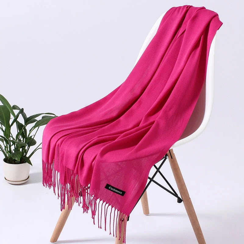 Women's Winter Scarf Soft Silky Polyester Lightweight
