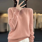 Women's Wool Sweater Australian Wool Slim Fit O-Neck