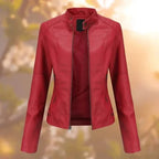 Womens Jacket Stand Collar Tailored Silhouette
