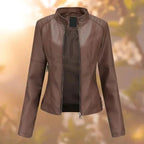 Womens Jacket Stand Collar Tailored Silhouette