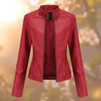 Womens Jacket Stand Collar Tailored Silhouette