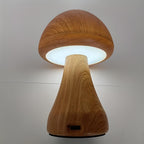 Wood-Grain USB-C Rechargeable LED Table Lamp