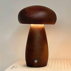 Wood-Grain USB-C Rechargeable LED Table Lamp