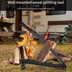 Wood Splitter Wall Mounted High Carbon Steel