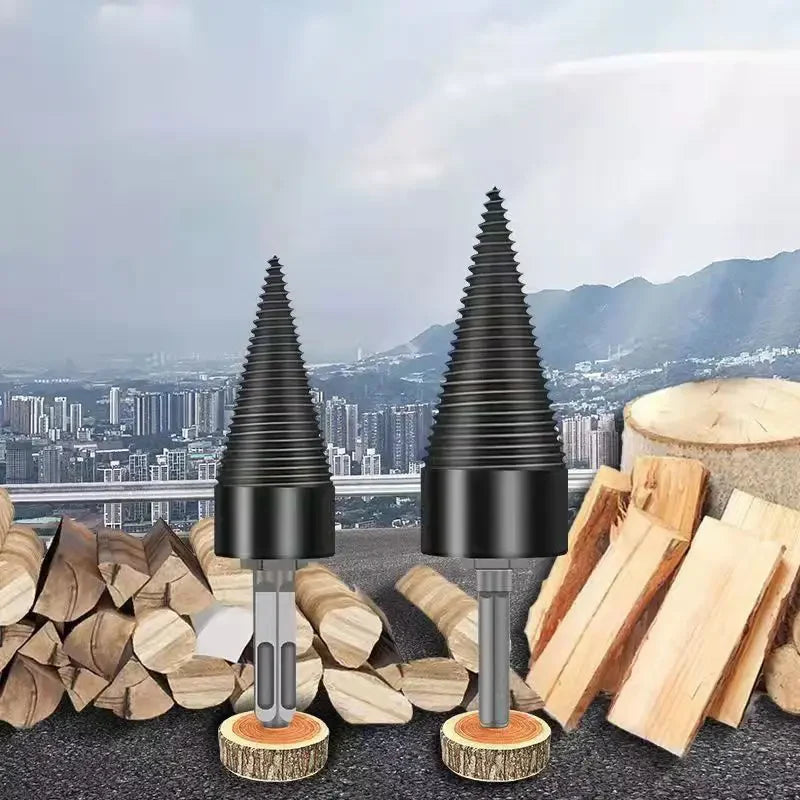 Wood Splitting Drill Bit Spiral Screw Universal Fit