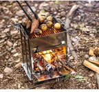 Wood Stove Foldable Stainless Steel Carrying Case Included