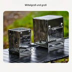 Wood Stove Foldable Stainless Steel Carrying Case Included