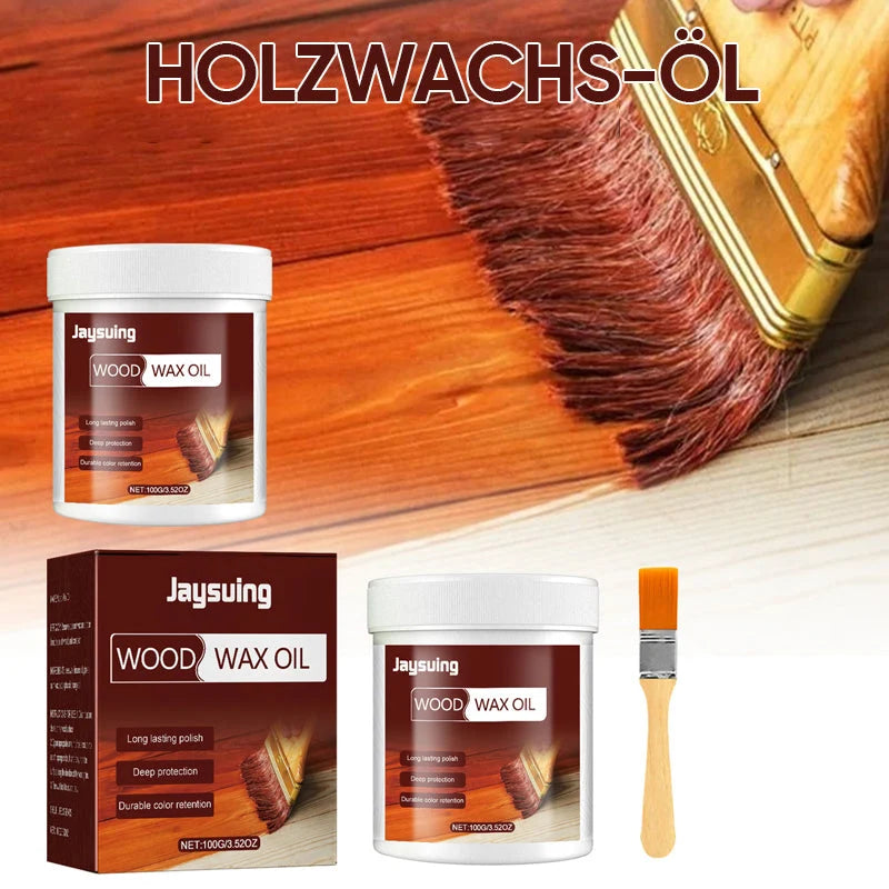 Wood Wax Natural Beeswax & Linseed Oil Water-Repellent