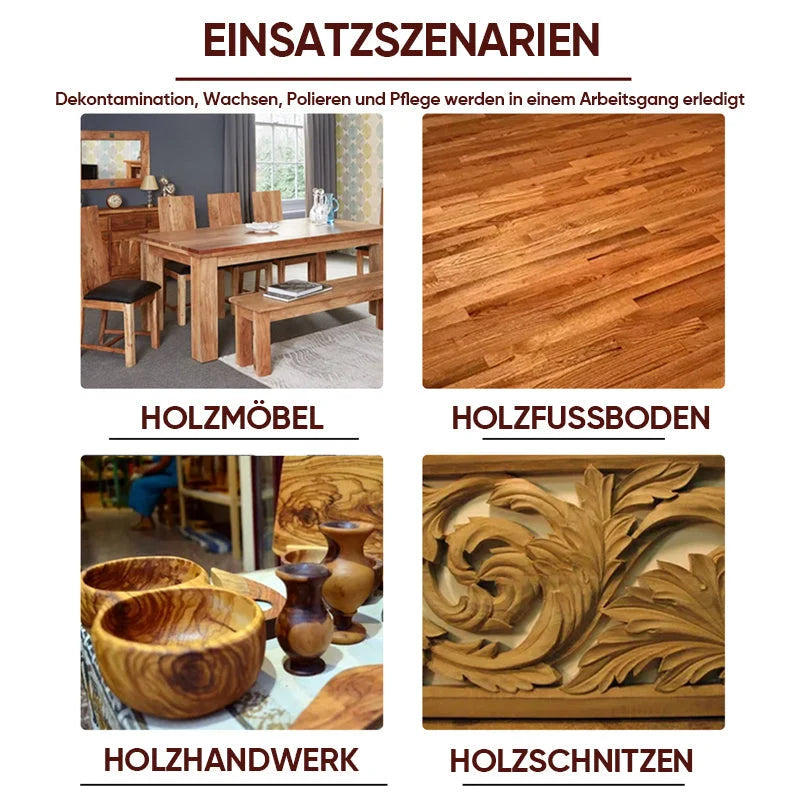 Wood Wax Natural Beeswax & Linseed Oil Water-Repellent