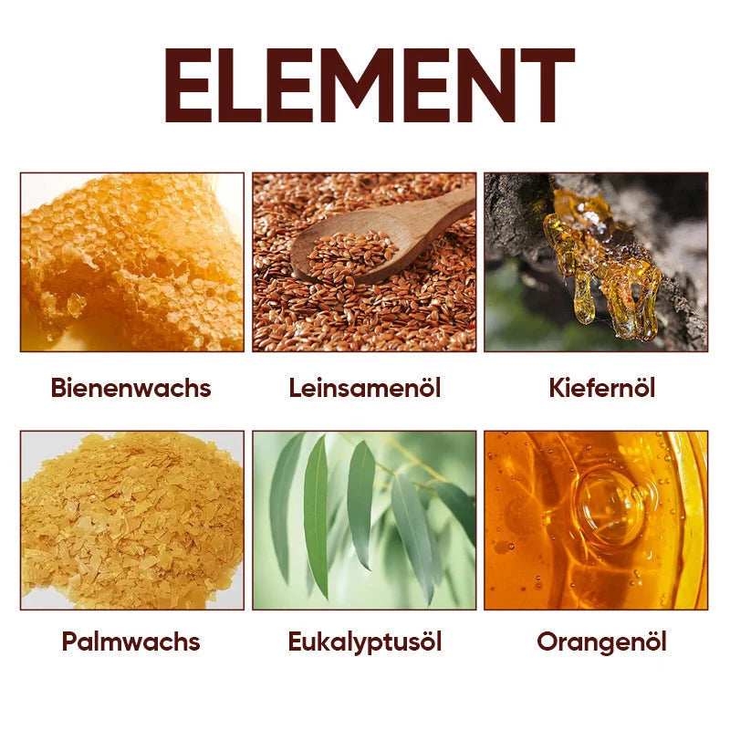 Wood Wax Natural Beeswax & Linseed Oil Water-Repellent