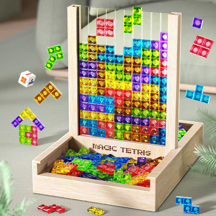 Wooden Block Puzzle Educational Sustainable Wood