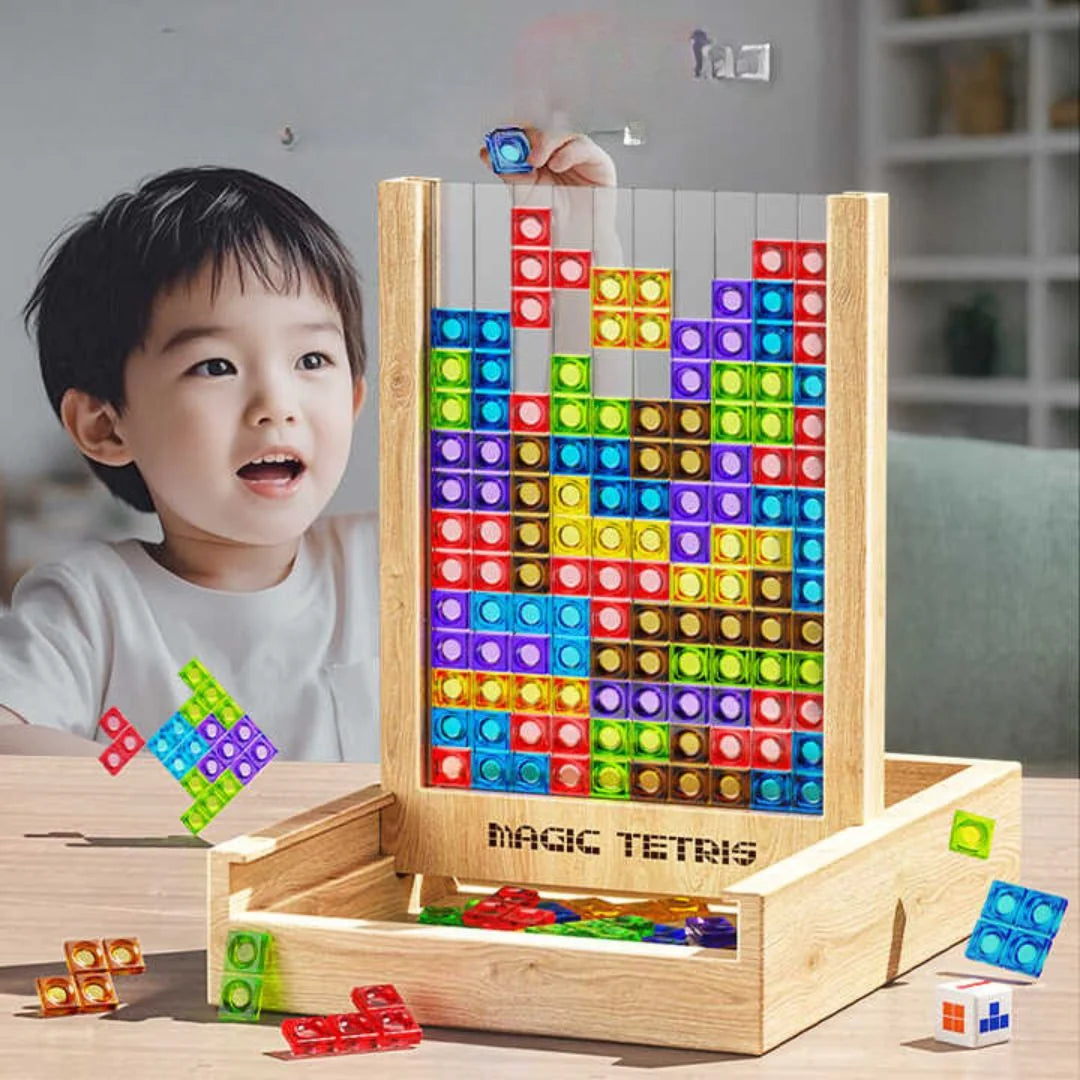 Wooden Block Puzzle Educational Sustainable Wood