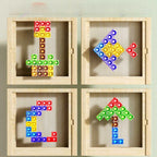 Wooden Block Puzzle Educational Sustainable Wood