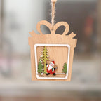 Wooden Christmas Ornament Laser Engraved 3D & Flat