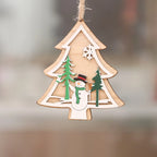 Wooden Christmas Ornament Laser Engraved 3D & Flat