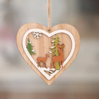 Wooden Christmas Ornaments Laser-Engraved 3D & Flat