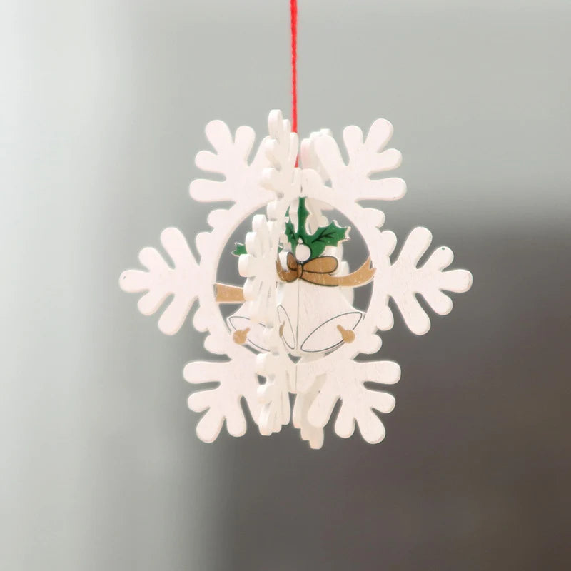 Wooden Christmas Ornaments Laser-Engraved 3D & Flat