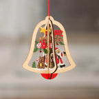 Wooden Christmas Ornaments Laser-Engraved 3D & Flat