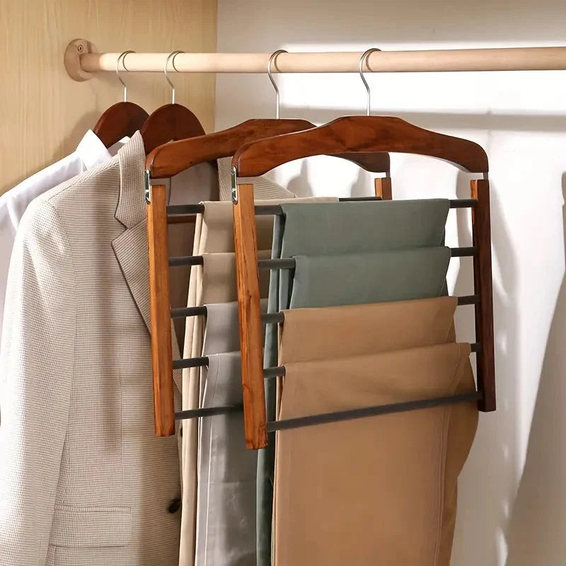 Wooden Clothes Hangers Solid Walnut Broad Shoulders