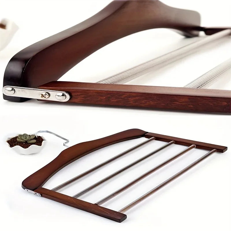 Wooden Clothes Hangers Solid Walnut Broad Shoulders