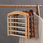 Wooden Clothes Hangers Solid Walnut Broad Shoulders