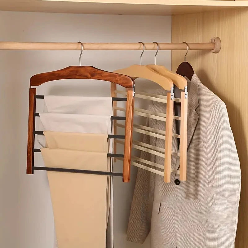 Wooden Clothes Hangers Solid Walnut Broad Shoulders