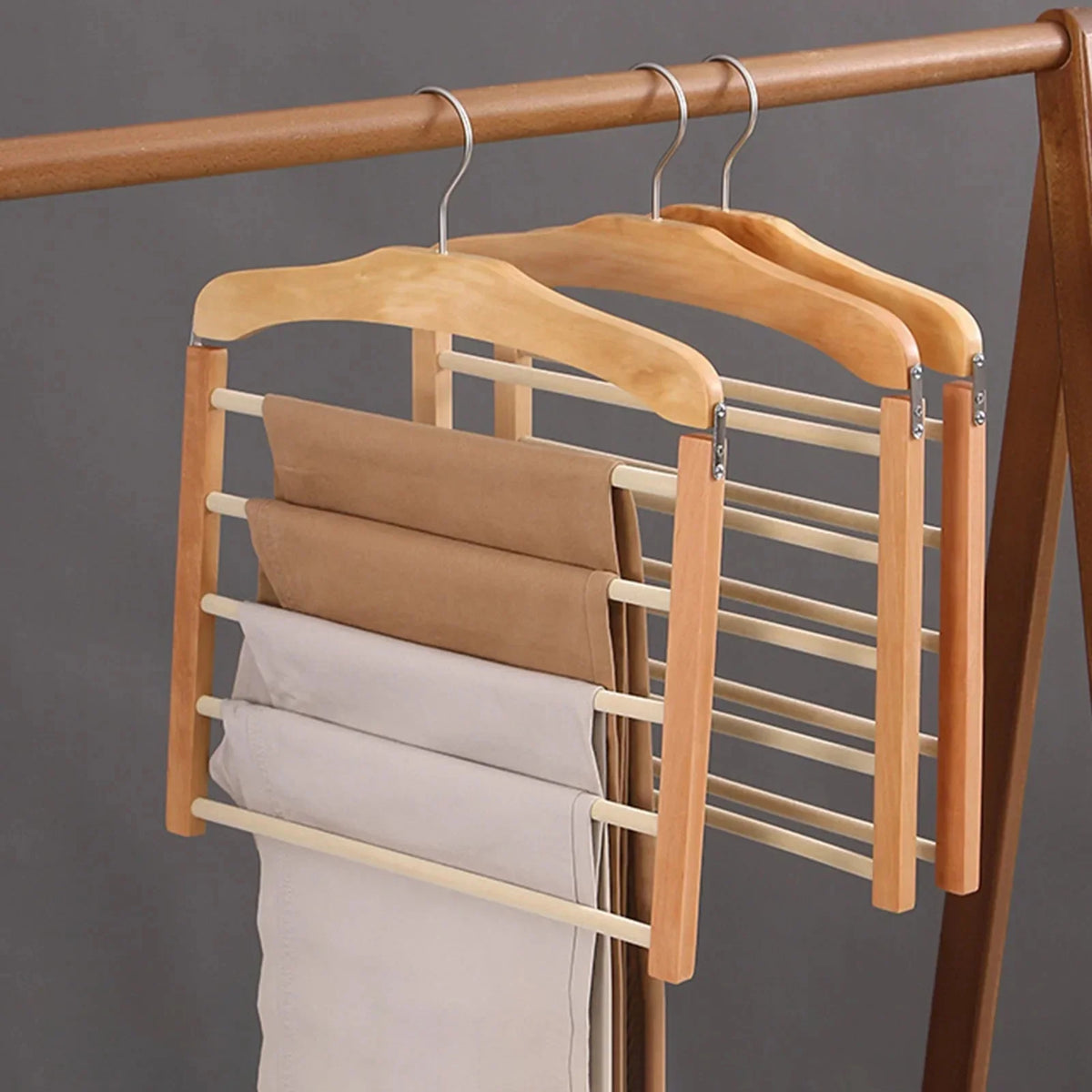 Wooden Clothes Hangers Solid Walnut Broad Shoulders