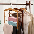 Wooden Clothes Hangers Solid Walnut Broad Shoulders