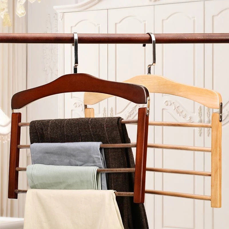 Wooden Clothes Hangers Solid Walnut Broad Shoulders