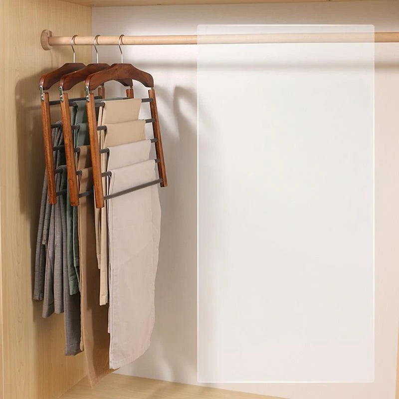 Wooden Clothes Hangers Solid Walnut Broad Shoulders