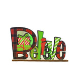 Wooden NOEL Letters Santa & Gifts