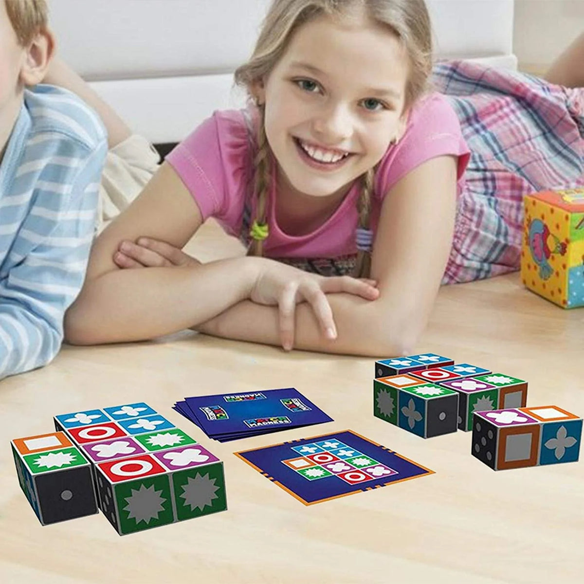Wooden Puzzle Educational 20 Blocks & 60 Cards