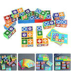 Wooden Puzzle Educational 20 Blocks & 60 Cards