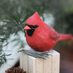 Wooden Robin Figurine Hand-Carved Sustainably Sourced Wood
