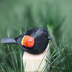 Wooden Robin Figurine Hand-Carved Sustainably Sourced Wood
