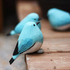 Wooden Robin Figurine Hand-Carved Sustainably Sourced Wood